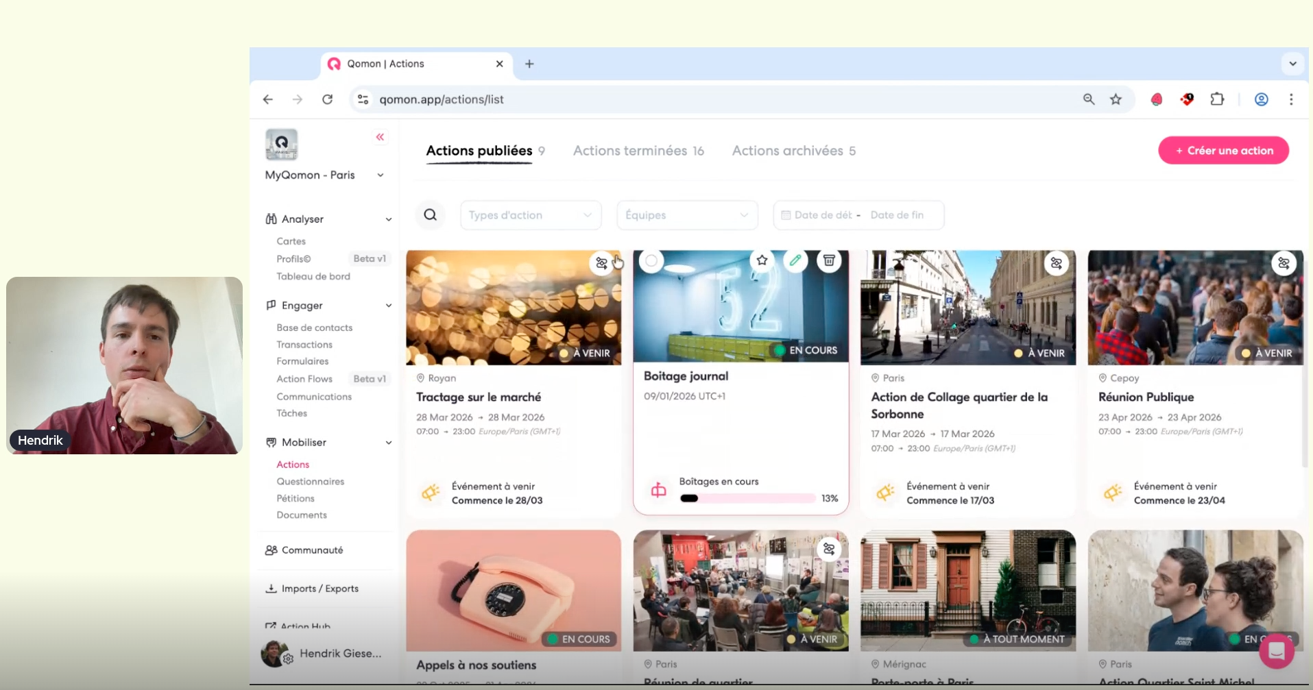 Image en premier plan