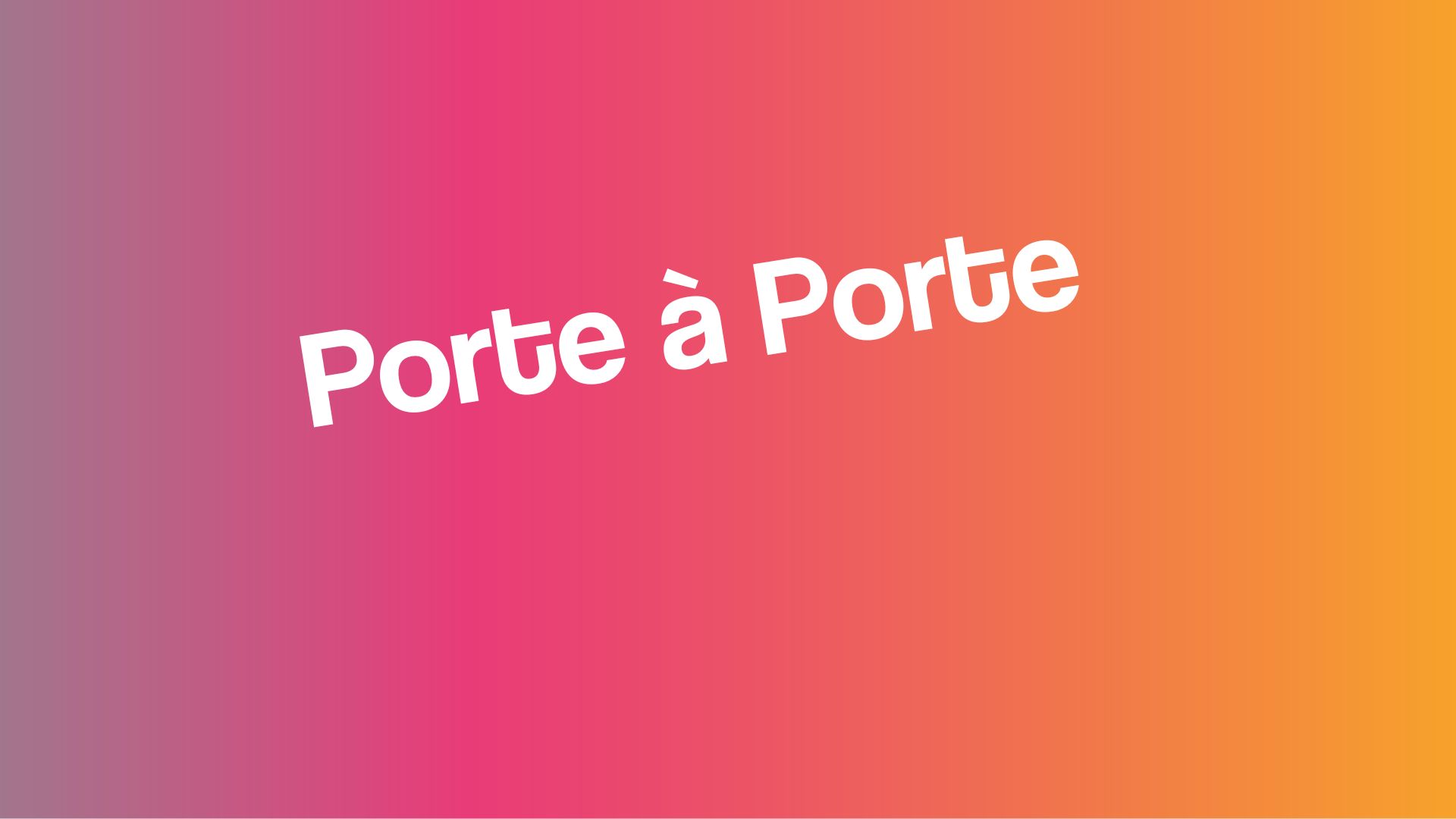 Image en premier plan